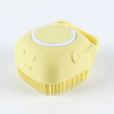 Toilettage Chien / Brosse Bain Ruby variante jaune