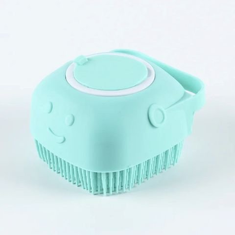 Toilettage Chien / Brosse Bain Ruby variante cyan
