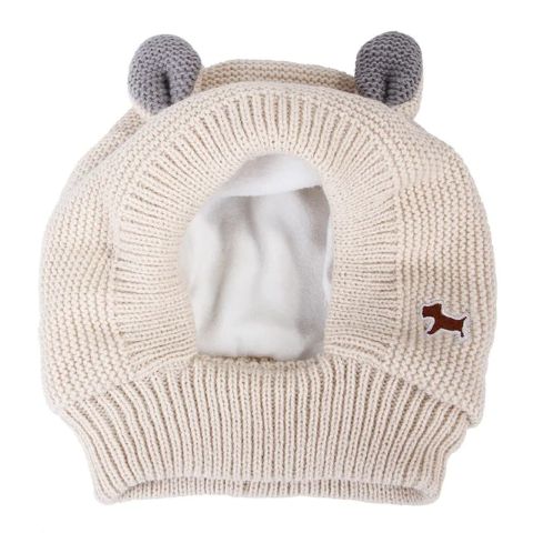 Cache Oreille Pour Chien / Loulou variante beige
