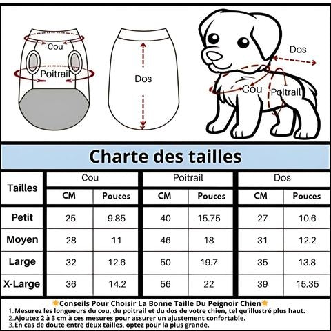 Peignoir Chien / Poppy - Mon chien Charlie