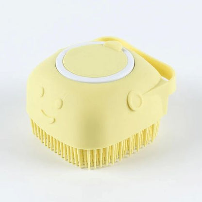 Toilettage Chien / Brosse Bain Ruby variante jaune