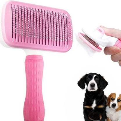 Brosse Pour Chien / Loulou variante rose