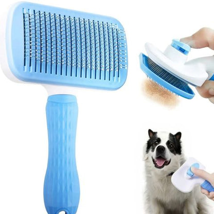 Brosse Pour Chien / Loulou variante bleu