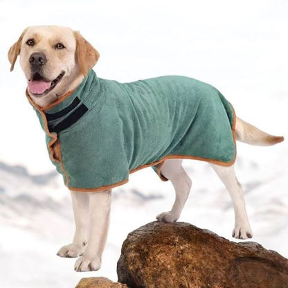 Peignoir Chien - Charlie variante vert