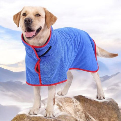 Peignoir Chien - Charlie variante bleu