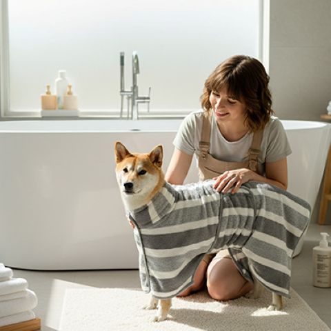 Peignoir Chien / Médor - Mon Chien Charlie